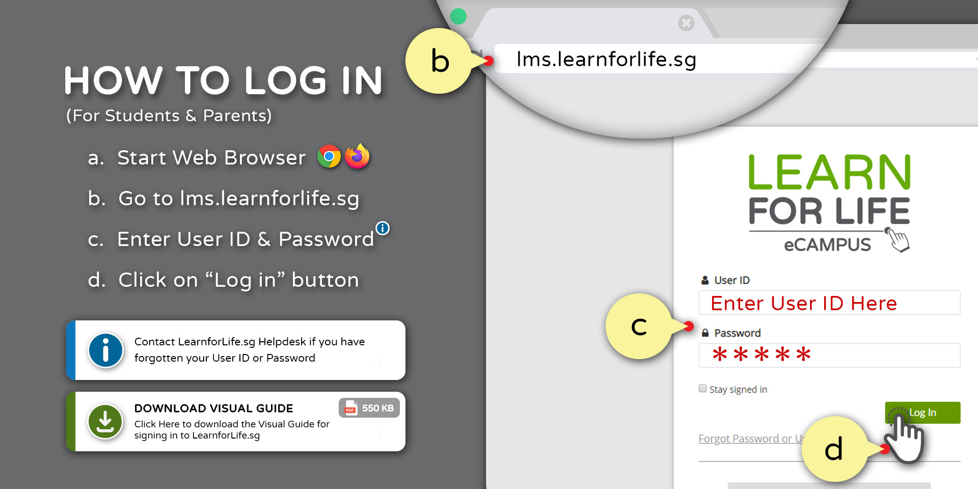How to Sign In to LearnforLife.sg